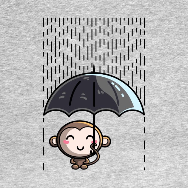 The Umbrella Chimpanzee by freeves